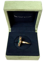 Van Cleef & Arpels Magic Alhambra Green Malachite 18K Yellow Gold Ring