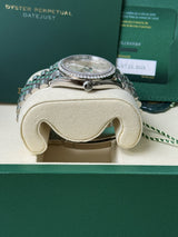 Rolex Datejust 36mm Silver Diamond Dial Bezel Steel Gold Jubilee Watch 126284RBR