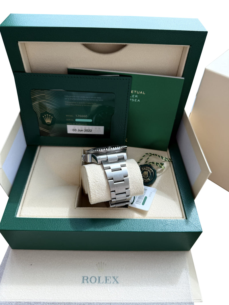 Rolex Sea-Dweller Deepsea 44mm Black Dial Stainless Steel Oyster Watch 126660