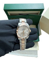 Rolex Datejust 41 Sundust Pink Diamond Dial Rose Gold Smooth Bezel Watch 126301