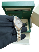 Rolex Datejust 41 Sundust Pink Diamond Dial Rose Gold Smooth Bezel Watch 126301