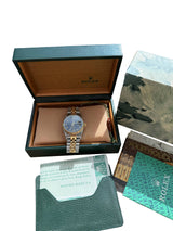 Rolex Datejust 36mm Jubilee Black Arabic Dial 18K Yellow Gold Steel Watch 16013