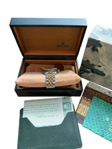 Rolex Datejust 36mm Jubilee Black Arabic Dial 18K Yellow Gold Steel Watch 16013