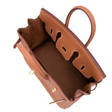 Hermes Birkin 25 Gold Togo Leather With Gold Hardware Handbag