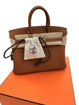 Hermes Birkin 25 Gold Togo Leather With Gold Hardware Handbag