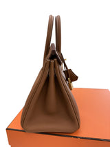 Hermes Birkin 25 Gold Togo Leather With Gold Hardware Handbag