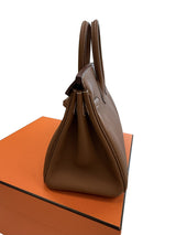 Hermes Birkin 25 Gold Togo Leather With Gold Hardware Handbag