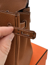 Hermes Birkin 25 Gold Togo Leather With Gold Hardware Handbag