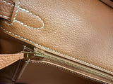 Hermes Birkin 25 Gold Togo Leather With Gold Hardware Handbag