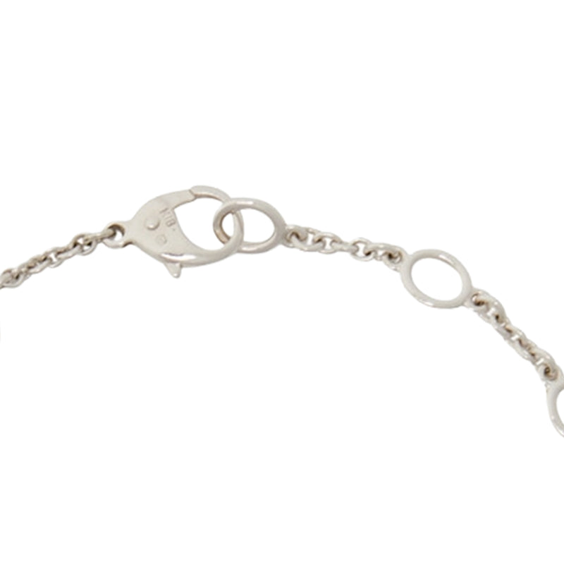 Mikimoto Baroque Chain Pearl Bracelet 7 Black South Sea Pearls 18K White Gold