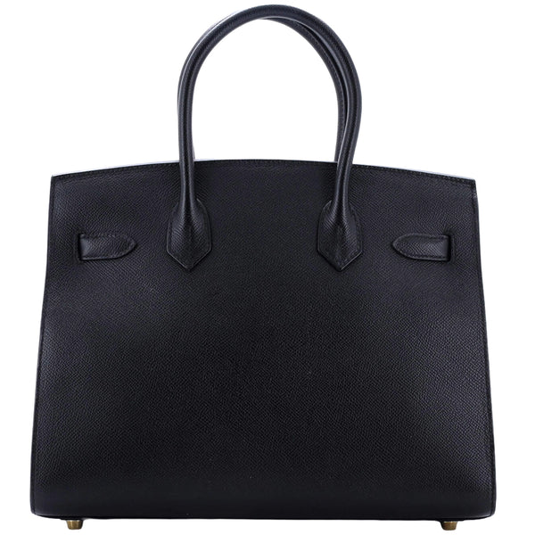 Hermes Birkin Sellier 30 Noir Epsom Leather with Gold Hardware Handbag
