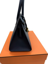 Hermes Birkin Sellier 30 Noir Epsom Leather with Gold Hardware Handbag