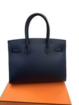 Hermes Birkin Sellier 30 Noir Epsom Leather with Gold Hardware Handbag