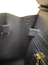 Hermes Birkin Sellier 30 Noir Epsom Leather with Gold Hardware Handbag