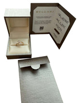 Bulgari Divas Dream Ring 18k Rose Gold Set With 0.17ct Pave Diamonds Size 53