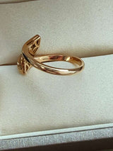 Bulgari Divas Dream Ring 18k Rose Gold Set With 0.17ct Pave Diamonds Size 53