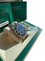Rolex Submariner Date 41mm Two-Tone 18K Gold Steel Ceramic Bezel Watch 126613LN