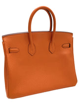 Hermes Birkin 25 Orange Togo Leather with Gold Hardware Handbag