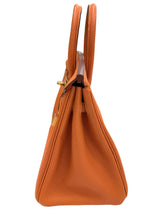 Hermes Birkin 25 Orange Togo Leather with Gold Hardware Handbag