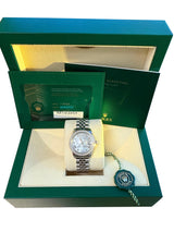 Rolex Datejust 31 Gold Steel Mother of Pearl VI Diamond Dial Bezel Watch 178384
