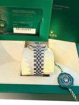 Rolex Datejust 31 Gold Steel Mother of Pearl VI Diamond Dial Bezel Watch 178384