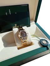 Rolex Pearlmaster 29mm MOP Diamond Dial 18K Yellow Gold Ladies Watch 80318