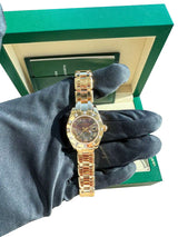 Rolex Pearlmaster 29mm MOP Diamond Dial 18K Yellow Gold Ladies Watch 80318