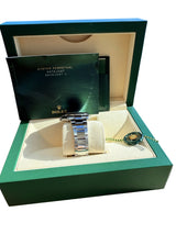 Rolex Datejust II Black Roman Dial Fluted Bezel Steel White Gold Watch 116334