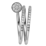 Cartier Juste un Clou Double Half-Paved 0.59ct Brilliant-Cut Diamond Ring