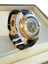Breguet Marine Big Date 39mm Rose Gold Rubber Strap Mens Watch 5817BR/Z2/5V8