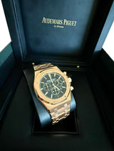 Audemars Piguet Royal Oak Chronograph Rose Gold Black Dial 26320OR.OO.1220OR.01