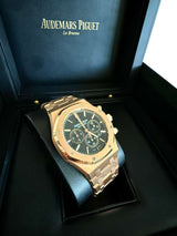 Audemars Piguet Royal Oak Chronograph Rose Gold Black Dial 26320OR.OO.1220OR.01