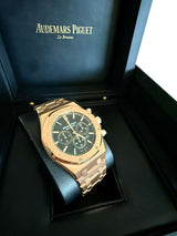 Audemars Piguet Royal Oak Chronograph Rose Gold Black Dial 26320OR.OO.1220OR.01