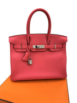 Hermes Birkin 30 Rose Extreme Togo Leather With Palladium Hardware Handbag