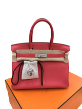 Hermes Birkin 30 Rose Extreme Togo Leather With Palladium Hardware Handbag