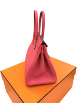 Hermes Birkin 30 Rose Extreme Togo Leather With Palladium Hardware Handbag