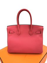 Hermes Birkin 30 Rose Extreme Togo Leather With Palladium Hardware Handbag