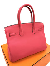 Hermes Birkin 30 Rose Extreme Togo Leather With Palladium Hardware Handbag