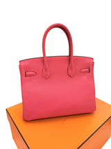 Hermes Birkin 30 Rose Extreme Togo Leather With Palladium Hardware Handbag