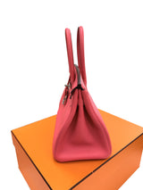 Hermes Birkin 30 Rose Extreme Togo Leather With Palladium Hardware Handbag