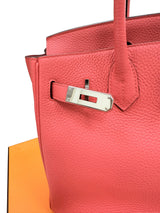 Hermes Birkin 30 Rose Extreme Togo Leather With Palladium Hardware Handbag