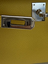 Hermes Mini Kelly II 20 Verso Jaune Ambre Rose Tyrien Chévre Palladium Hardware