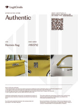 Hermes Mini Kelly II 20 Verso Jaune Ambre Rose Tyrien Chévre Palladium Hardware