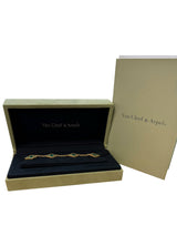 Van Cleef & Arpels Vintage Alhambra Malachite 5 Motifs Bracelet 18K Yellow Gold