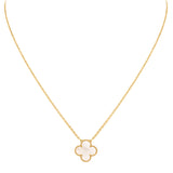 Van Cleef & Arpels Vintage Alhambra Mother of Pearl Pendant 18K Yellow Gold