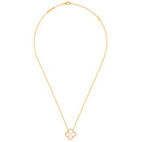 Van Cleef & Arpels Vintage Alhambra Mother of Pearl Pendant 18K Yellow Gold