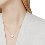 Van Cleef & Arpels Vintage Alhambra Mother of Pearl Pendant 18K Yellow Gold