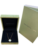 Van Cleef & Arpels Vintage Alhambra Mother of Pearl Pendant 18K Yellow Gold
