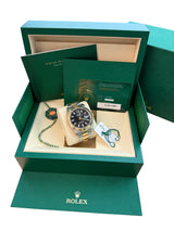 Rolex Datejust 41mm Steel 18K Yellow Gold Black Dial Men's Oyster Watch 126303