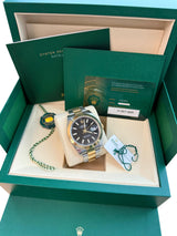 Rolex Datejust 41mm Steel 18K Yellow Gold Black Dial Men's Oyster Watch 126303
